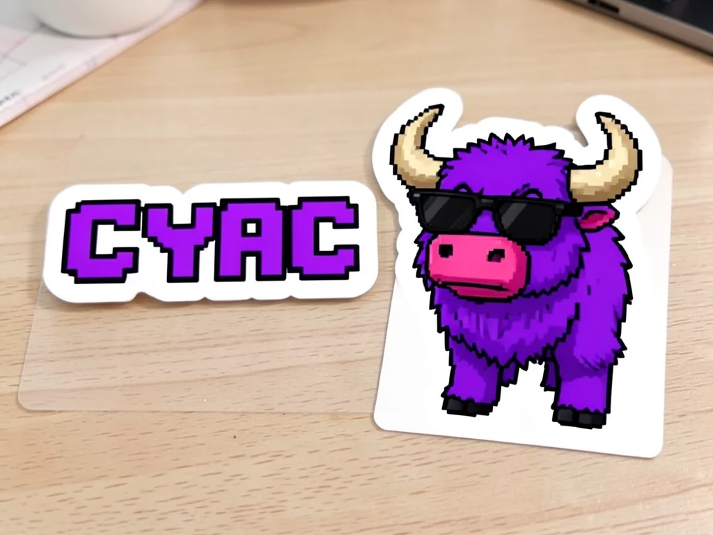 C-YAC wordmark sticker