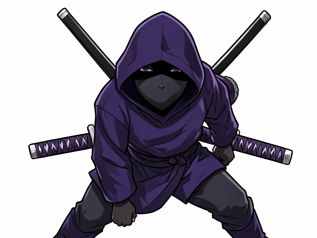 ninja with USB katanas