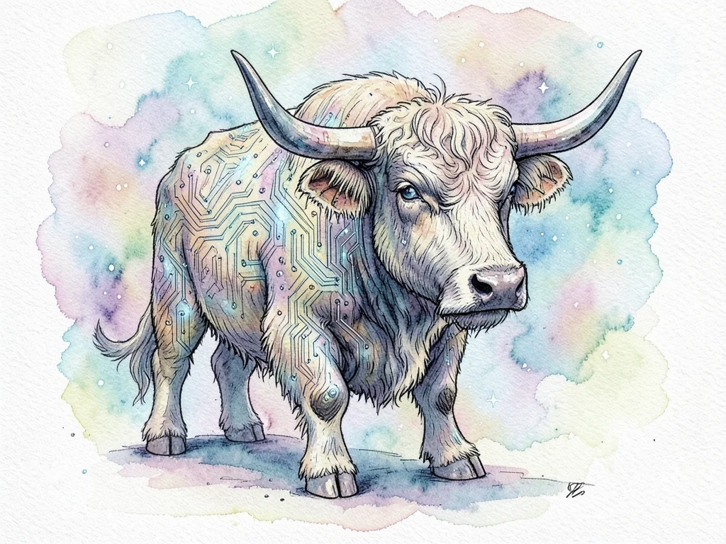 watercolor circuit fur