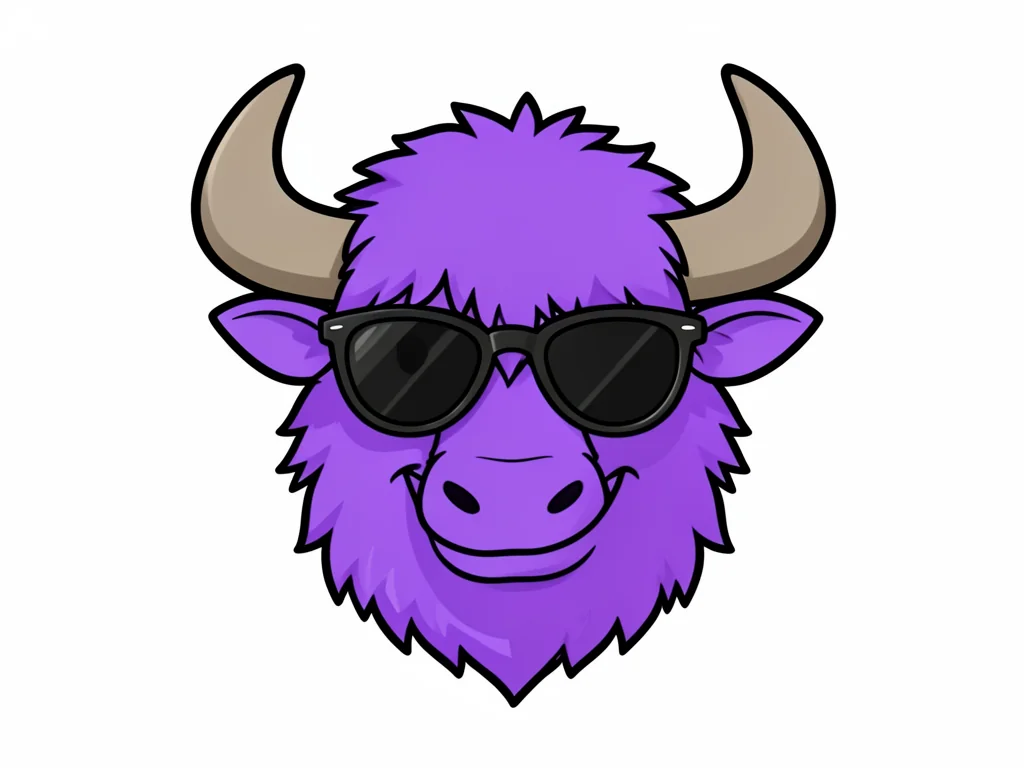 thick shaggy sticker