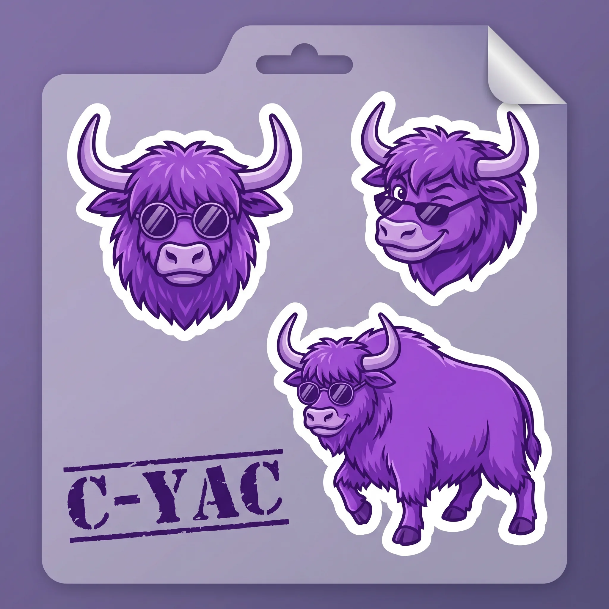 three-pose sticker pack