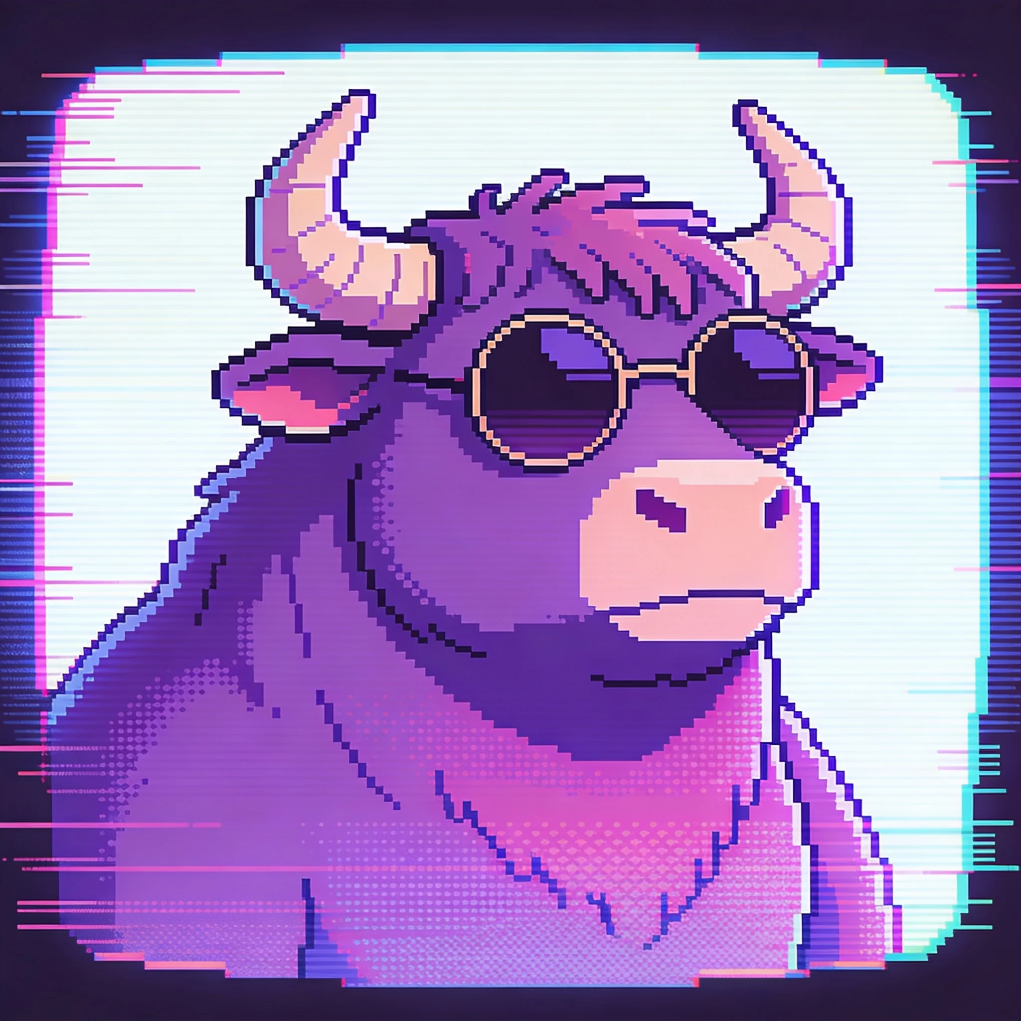 polished modern pixel + scanlines