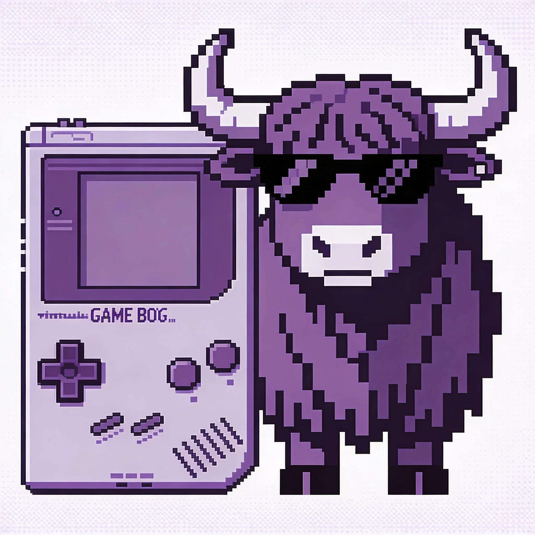 Game Boy monochrome purple